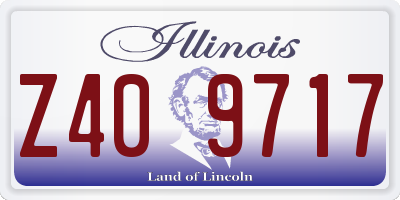 IL license plate Z409717