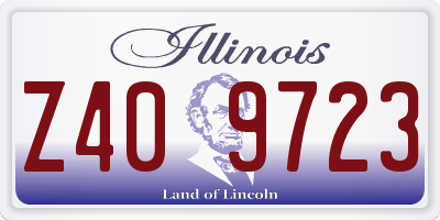 IL license plate Z409723