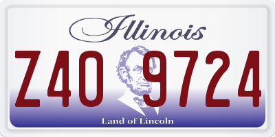 IL license plate Z409724