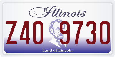 IL license plate Z409730