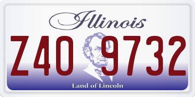 IL license plate Z409732