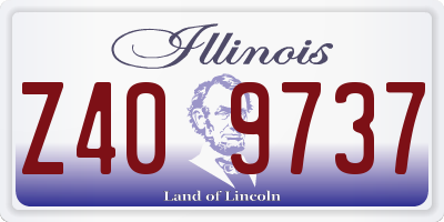 IL license plate Z409737