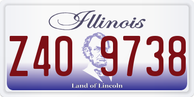 IL license plate Z409738