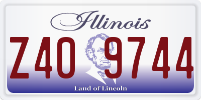 IL license plate Z409744