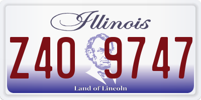 IL license plate Z409747