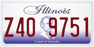 IL license plate Z409751