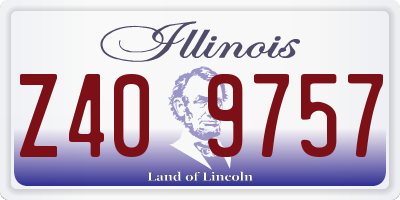 IL license plate Z409757