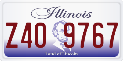 IL license plate Z409767