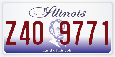 IL license plate Z409771