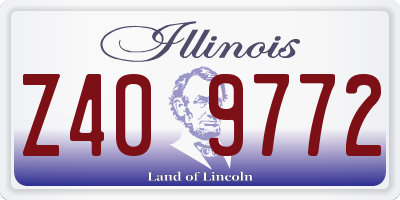 IL license plate Z409772