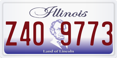 IL license plate Z409773