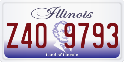 IL license plate Z409793