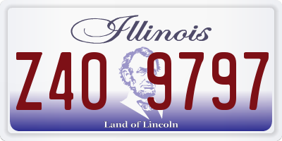 IL license plate Z409797