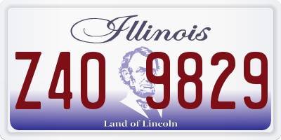IL license plate Z409829