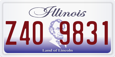 IL license plate Z409831