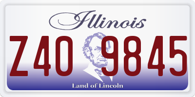 IL license plate Z409845