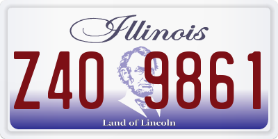 IL license plate Z409861