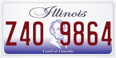 IL license plate Z409864