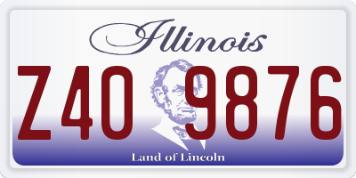 IL license plate Z409876