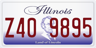IL license plate Z409895