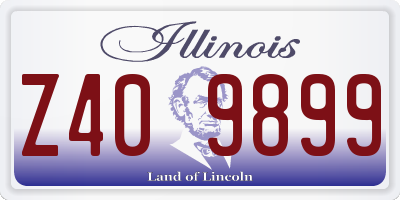 IL license plate Z409899