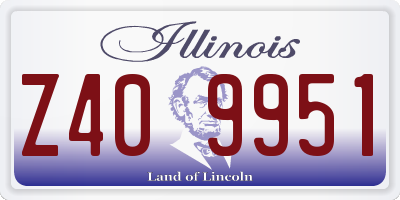 IL license plate Z409951