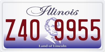 IL license plate Z409955