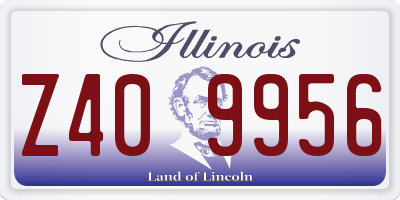 IL license plate Z409956