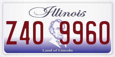 IL license plate Z409960