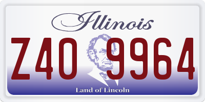IL license plate Z409964
