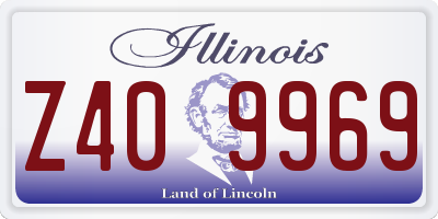 IL license plate Z409969