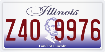 IL license plate Z409976
