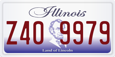IL license plate Z409979