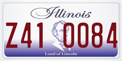 IL license plate Z410084