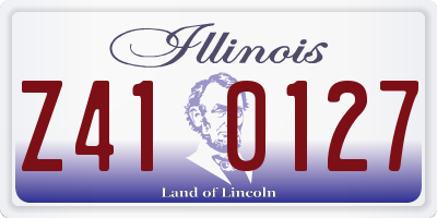 IL license plate Z410127