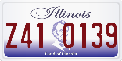 IL license plate Z410139