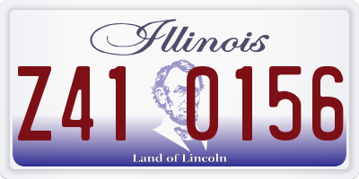 IL license plate Z410156