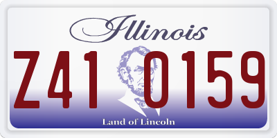 IL license plate Z410159