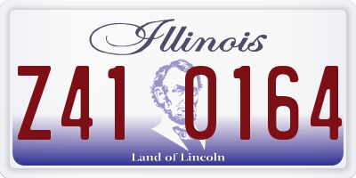 IL license plate Z410164