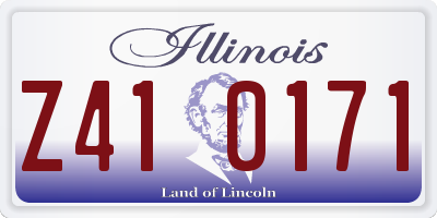 IL license plate Z410171