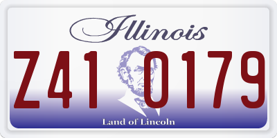 IL license plate Z410179