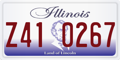 IL license plate Z410267