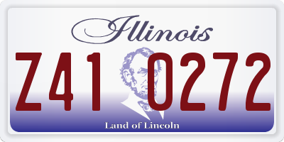 IL license plate Z410272