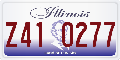 IL license plate Z410277