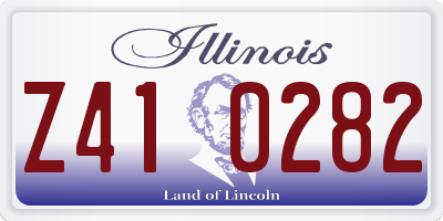 IL license plate Z410282