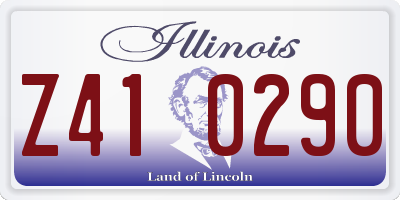 IL license plate Z410290