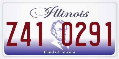IL license plate Z410291