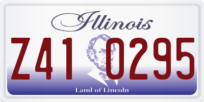 IL license plate Z410295