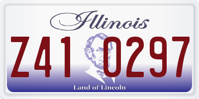 IL license plate Z410297