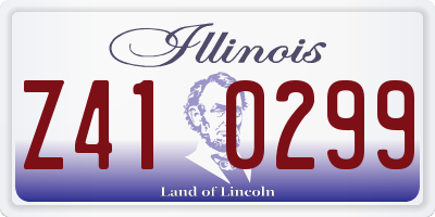 IL license plate Z410299
